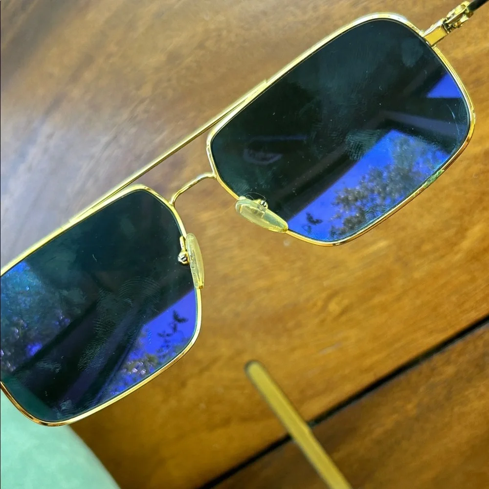 Mosley Tribes Gold Frame Sunglasses with Dark  Lenses !!